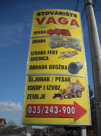 reklama stovarista Vaga